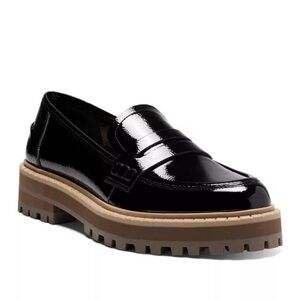 Vince Camuto Black Mckella Platform Penny Loafer